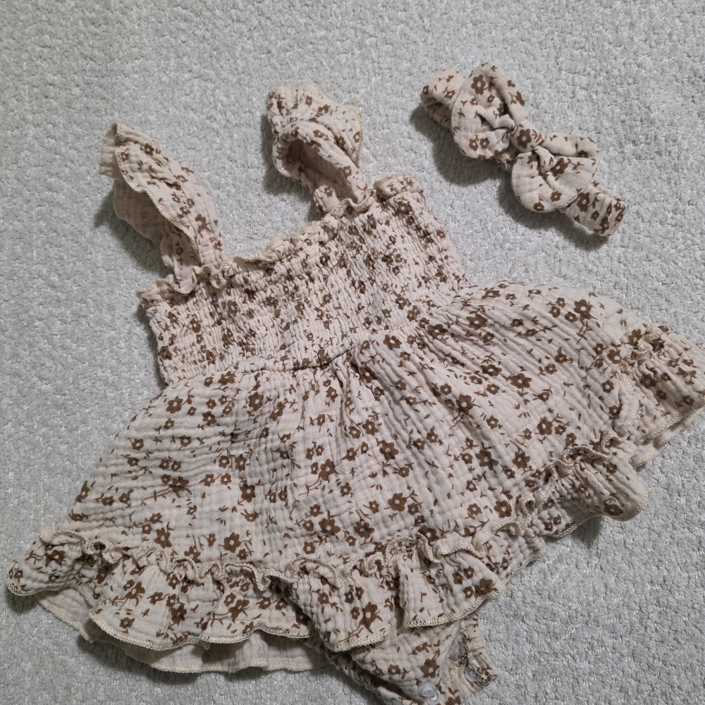 Floral Ruffle Baby Dress Bundle